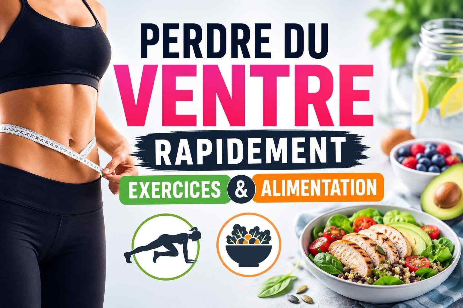 Perdre du ventre rapidement : exercices et alimentation